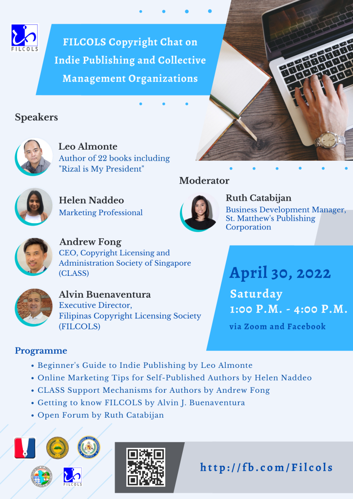 FILCOLS Copyright Chat on Indie Publishing and CMOs